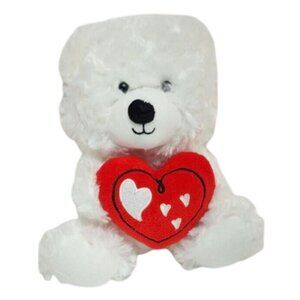 American Greetings Valentine's Day Love Teddy Bear Plush Stuffed Animal White